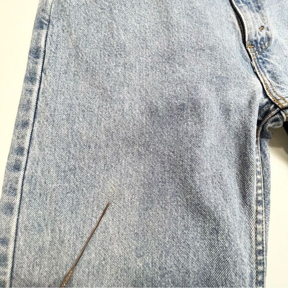 Vtg Levi’s 505 Regular Fit Straight Leg Orange Tab Tagged 34x30 Light Wash 32x30 - Picture 7 of 11